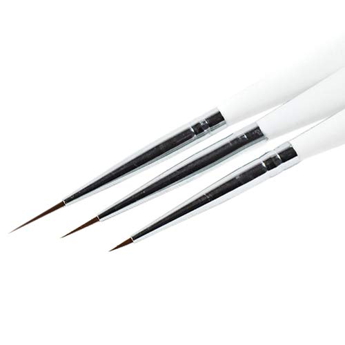 Acamifashion 3pcs acrílico unhas de unhas de pintura de pintura de desenho de caneta manicure kit de conjunto de ferramentas