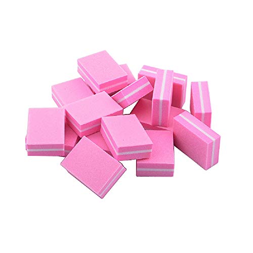 YIMART 20 PCS PCS Mini-buffer de unha de dupla face bloco