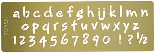 Marianne Design TS0752 Estêncil de texto, alfabetos e números minúsculos