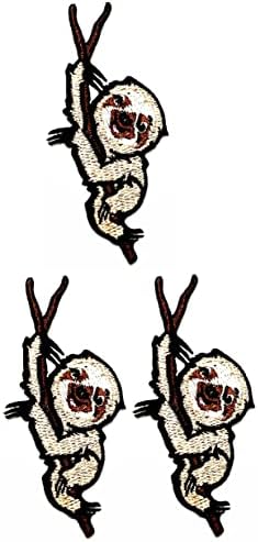 Kleenplus 3pcs. Brown slot patch bordado bordado ferro de esgoto em emblema para jaquetas calças calças backpacks roupas adesivas de arte escalada slot slot de desenho animado reparo decorativo reparo