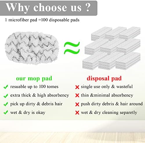 Almofadas reutilizáveis ​​de reabastecimento de microfibra compatíveis com swiffer sweeper MOPS - lavável Ferramentas de limpeza
