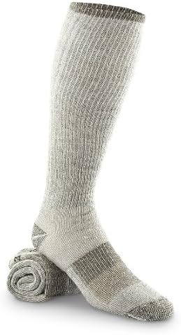 Guia de engrenagem Huntrite de 16 ”meias de bota, meias de caminhada de lã, meias masculinas, 3 pares