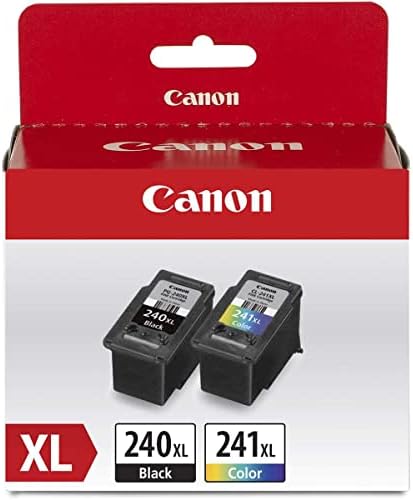 Canon PG-240 XL Black & Cl-241 XL Pacote de Valor do Cartucho de Tinta Colorido para Impressoras Pixma
