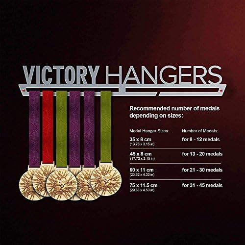 Victory Hangers Cerezing Display de cabide - Premiado de parede Premiado Metal Holder - Rack de aço inoxidável para campeões