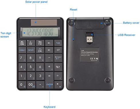 CALGULAÇÃO Número da calculadora, 29 chaves de 2,4 GHz de transmissão estável sem plugue de atraso e reproduzir calculadora