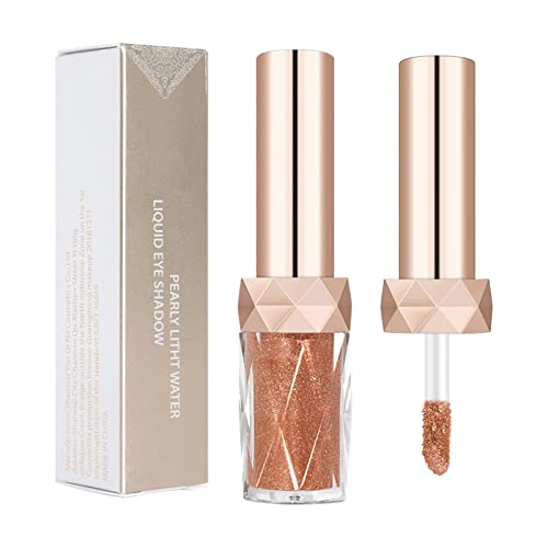 NPKGVia color líquido olho sombra Europa e os Estados Unidos Diamante brilhante Eye Shadow liquid flash diamante pérola maquiagem de