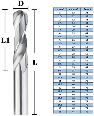 Perfuração da indústria de madeira broca de tungstênio sólido exercícios de carboneto para exercícios de torção de carboneto CNC 1,0-20mm