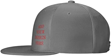 Capéu de snapback de hip hop personalizado para homens projete seu próprio logotipo nome de foto texto plano de beisebol ajustável personalizado
