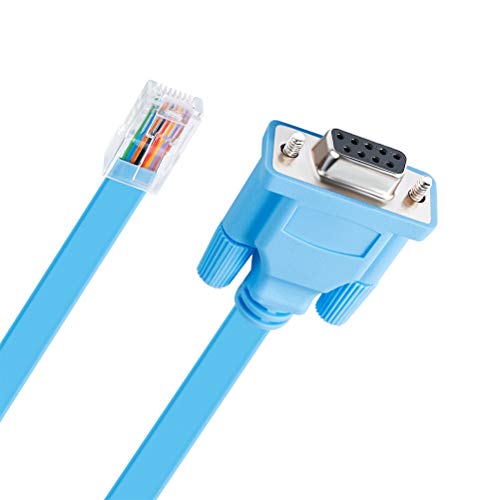 DTech DB9 para RJ45 Console Cable Cisco Gerenciamento de dispositivos Adaptador serial