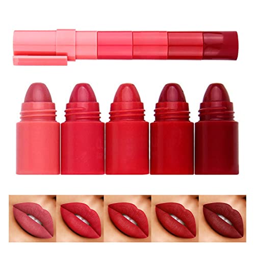 Xiahium sexta -feira maquiagem 5 cores Lipstick popular lips impermeabilizado Lip Lip Gloss de alto impacto Lipcolor