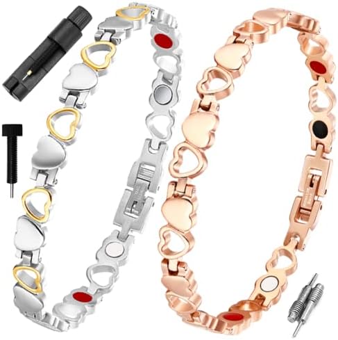 Bracelets magnéticos de vicmag para mulheres de joias de ímã para mulheres Presente de joias com ferramenta de ajuste