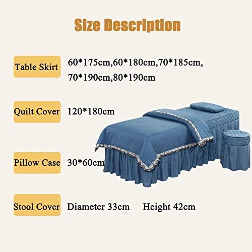 Zhuan Massage Sheet Staffs com Resto Resto Hole Massage Salia Spá Capa de mesa de mesa ajustada para a cama de salão de beleza