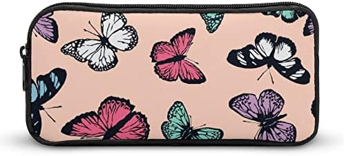 Butterfy Pattern Padrão fofo Penisp lanchone caneta saco de bolsa bolsa papelary box make up saco de armazenamento de organizador