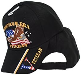 Vietnã Veterano Era Vet Eagle Black Cap 3D CAP607E 4-10-C