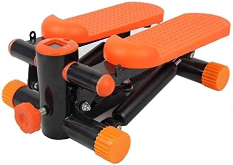 YFDM Fitness Stair Stepper - Mini Stepper Fitness Cardio Exercício Twisting Action com bandas de resistência laranja 35 *