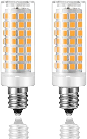 Lâmpadas LED E11 CQTLED, 6W 550LM WAX BRANCO 3000K 120V, 50W-75W Equivalente, substitui a iluminação T4 /T3 JD, 2-Pack