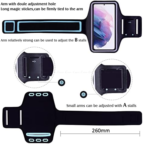 Caixa Galaxy S6 Edge Plus, Caixa de braçadeira de ginástica esportiva à prova d'água com cabo de carregamento para Samsung S6 Edge Plus Pink