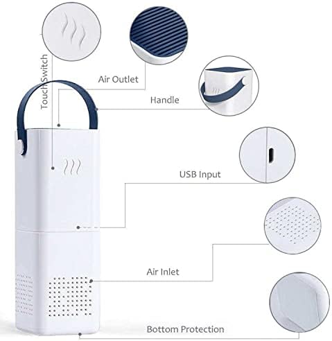 Mini Purificador de Ar Portátil - O filtro Fidgylia limpa o ar, ajuda a aliviar alergias, elimina a fumaça e muito mais - perfeita para