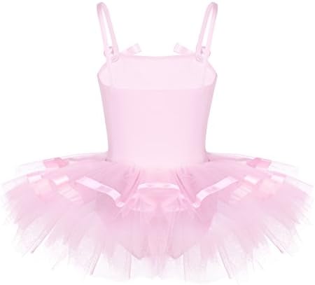 FeShow Girls Camisole Ballet Dress Dellaard Salia de chiffon Skiffon Fairy Dance Wear Figurino