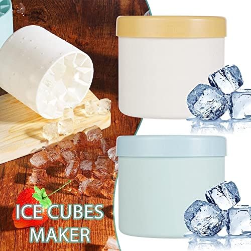 Molde de cubos de gelo, nova fabricante de cubos de gelo em 3D, rede de gelo descompacte, xícara de gelo de liberação