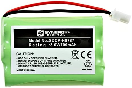 Synergy Digital Cordless Phone Battery, compatível com telefone PM5800 sem fio, ultra alta capacidade, substituição para GP 60AAAH3BMXZ