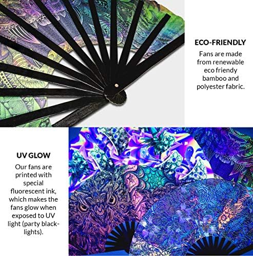 Cara Fã da mão omg omg dobrável circuito de bambu rave hand fan cara! Palavras expressões Declaração Presentes Acessórios do