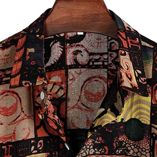 Vintage 1972 T camisetas para homens Mens Festival Casual Festival 3D Impressão digital Round Polhtover Pullover curto T Manga