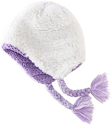 Casa preferir criança meninas meninos sherpa forrado chapéu de malha com chapéu de inverno earflap