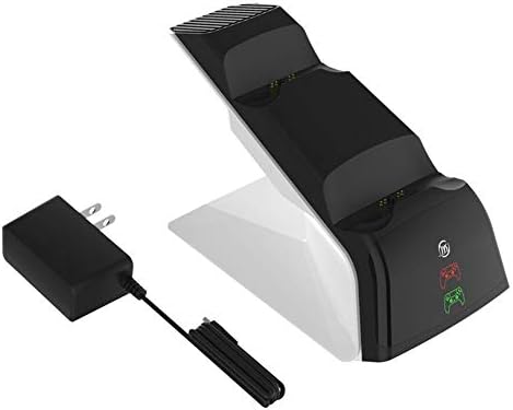 PS5 Handle Charging Stand com American CA Adapter, Estação de Carregamento para PS5 Controller Dual Charger com o