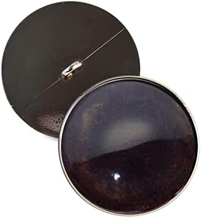 Designs com miçangas de Megan Cão marrom escuro Olhos de botão realistas costuram nos loops de haste 10mm - 30 mm de pelúcia de