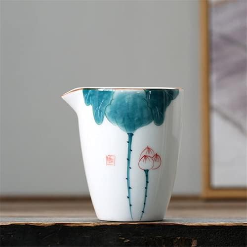 Paynan Lotus pintado à mão Cha Hai Cerâmica Tea Kung Fu Conjunto de chá resistente ao calor xícaras justas