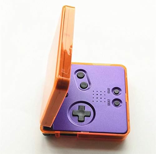 Novos estojos de proteção de plástico superior e inferior da tampa para Nintendo GBA SP Gameboy Advance SP Clear Orange