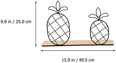 Decoração de abacaxi de Besportble prateleiras flutuantes de madeira Design de abacaxi Decoração de categor de barro