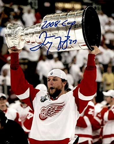Darren McCarty assinou e inscreveu Detroit Red Wings 2008 Stanley Cup 8x10 Foto - Fotos autografadas da NHL