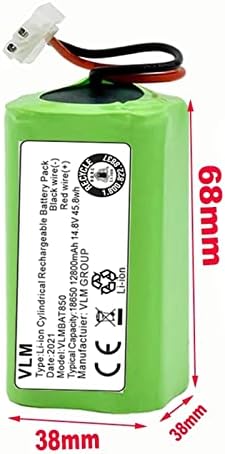 14.4V Bateria de substituição recarregável de íons de lítio, 2000mAh, 2800mAh, 3000mAh Bateria de substituição, substituição