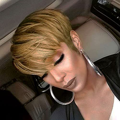 Ruisenna Pixie Cut Wigs Wit