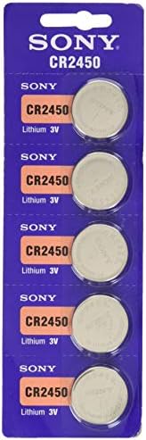 Sony CR2450 3V Bateria de moeda de lítio de 5 baterias