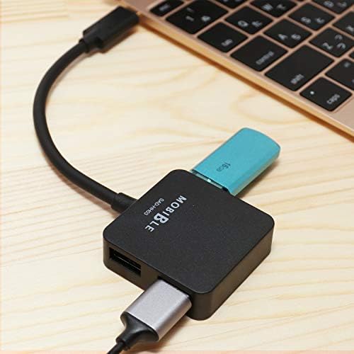 Miyoshi sad-hh03/bk mco USB-C Compatível, USB 3.1, 4 portas, função do hub, adaptador de host, preto