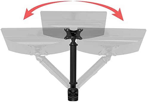 CTA Digital Monitor único Premium Montagem de parede para telas de computador de 17 - 27 - inclinação flexível 75x75-100x100