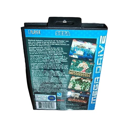 Capa da UE da Mega Turricano Aditi com caixa e manual para sega megadrive Gênesis Console de videogame de 16 bits