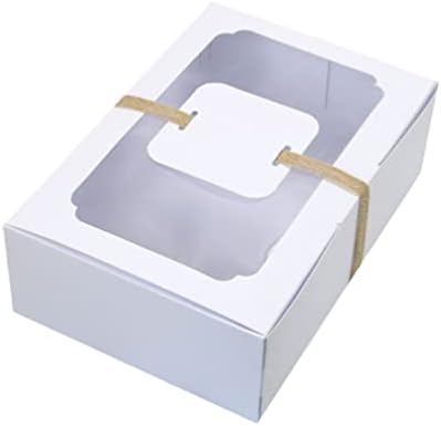 3/6/9/12pcs Kraft Paper Candy Box Party Gift Cookies Bakery Box Packaging Bag Decoração de Natal