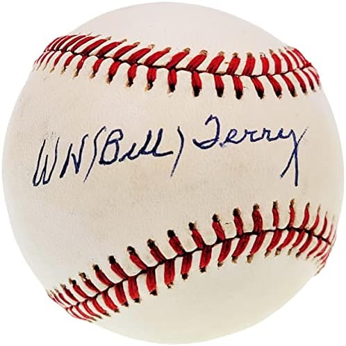 Bill Terry autografou o NL Baseball do New York Giants Auto Grade Mint 9 PSA/DNA AJ01279 - Bolalls autografados
