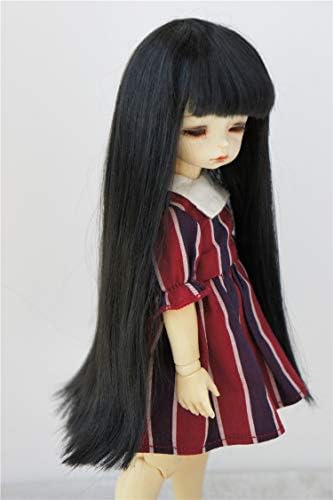 YOSD DOLL WIGS JD056 6-7 polegadas 16-18cm 1/6 longa franja completa Fulls sintéticos Mohair BJD Wigs