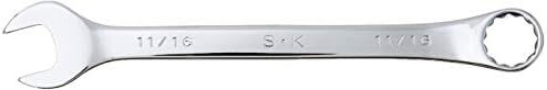 SK Tools USA 11/16 polegadas - Chave de combinação de cromo padrão de 12 pontos - 88222