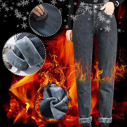 Calça solta calça quente cintura quente feminina jeans alta espessada jeans feminina jeans dos anos 90 jeans jacket women
