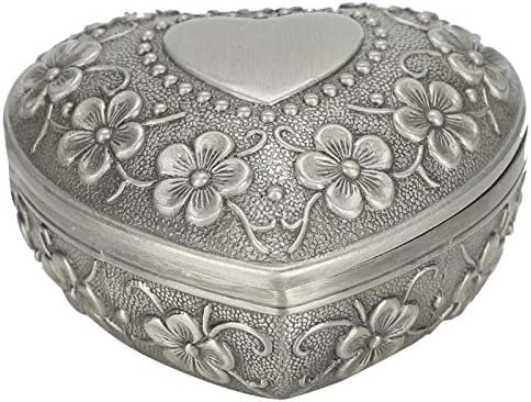 Caixa de armazenamento de Junlucki, recipiente de jóias elegantes, estilo vintage de estilo fadelless de estilo fadelo