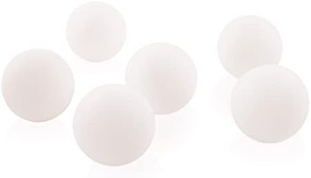 True Shoot Beer Pong Balls - 6pcs Bolas de pingue -pongue brancas, bolas de tênis de mesa de 40 mm para jogos internos e externos,