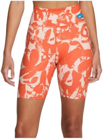 Nike Women's One Luxe Icon Clash Mid-Rise Bike Shorts