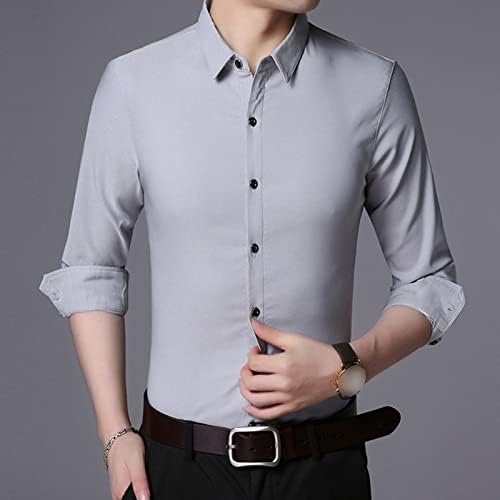 Maiyifu-Gj Men Men Casual Casual Casual Casual Button Fit Button Down Down Camisetas de colar de colarinho de colarinho