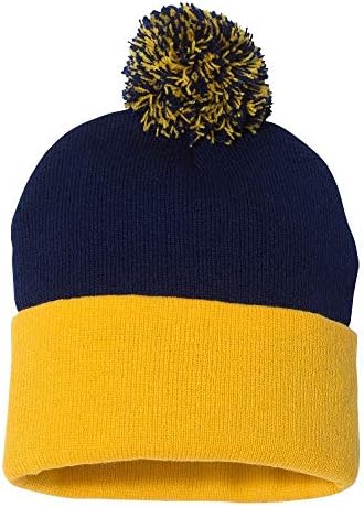Couver Unissex Winter Cozy Acrílico Knit Feanie Hat com Pom Pom